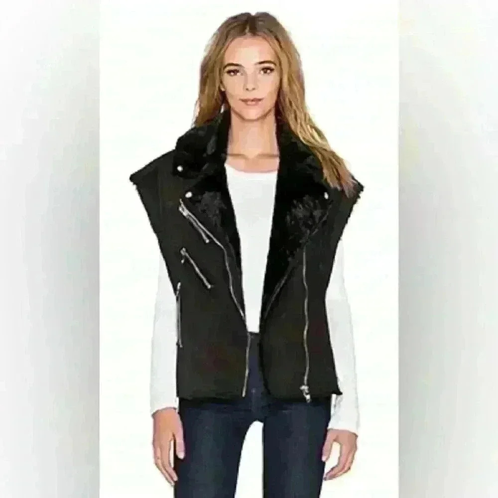 NEW! BLANKNYC Moto Vest in Wild Child Size Large